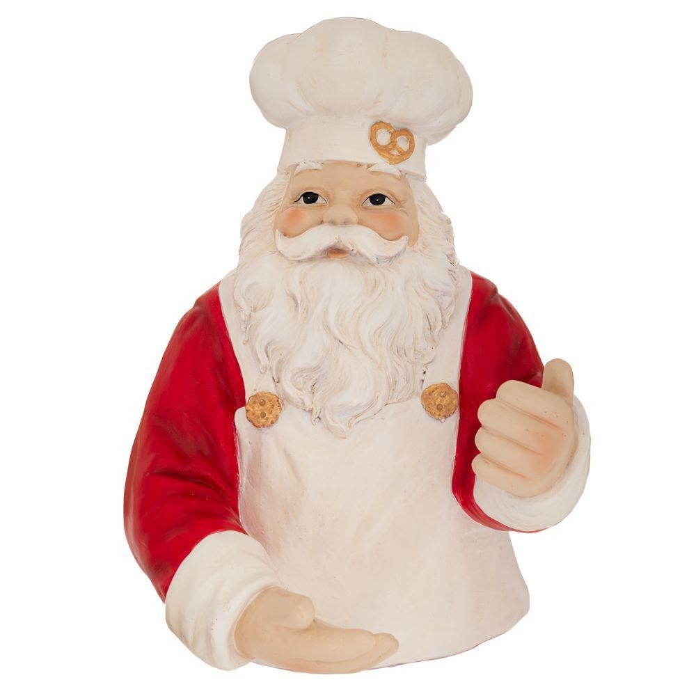 CHEF ROSSABIANCO DI BABBO NATALE 25X25X34,5CM